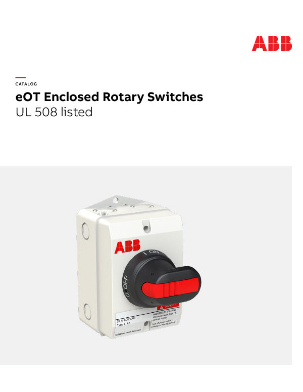 ABB eOT Eenclosed Rotary Switches